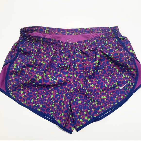 Nike Shorts | Nike Purple And Green Cheetah Print Shorts | Poshmark
